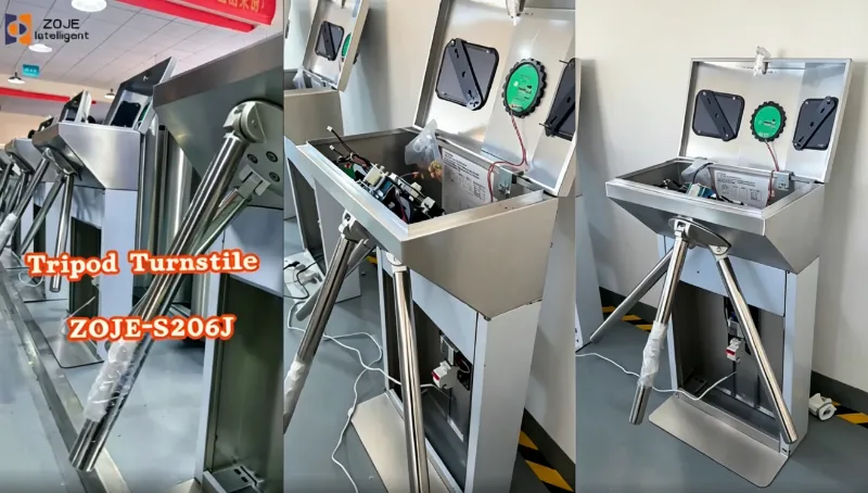 Turnstile Tripod Menegak Tersuai ZOJE Sedia untuk Dihantar kepada Pelanggan Amerika Latin