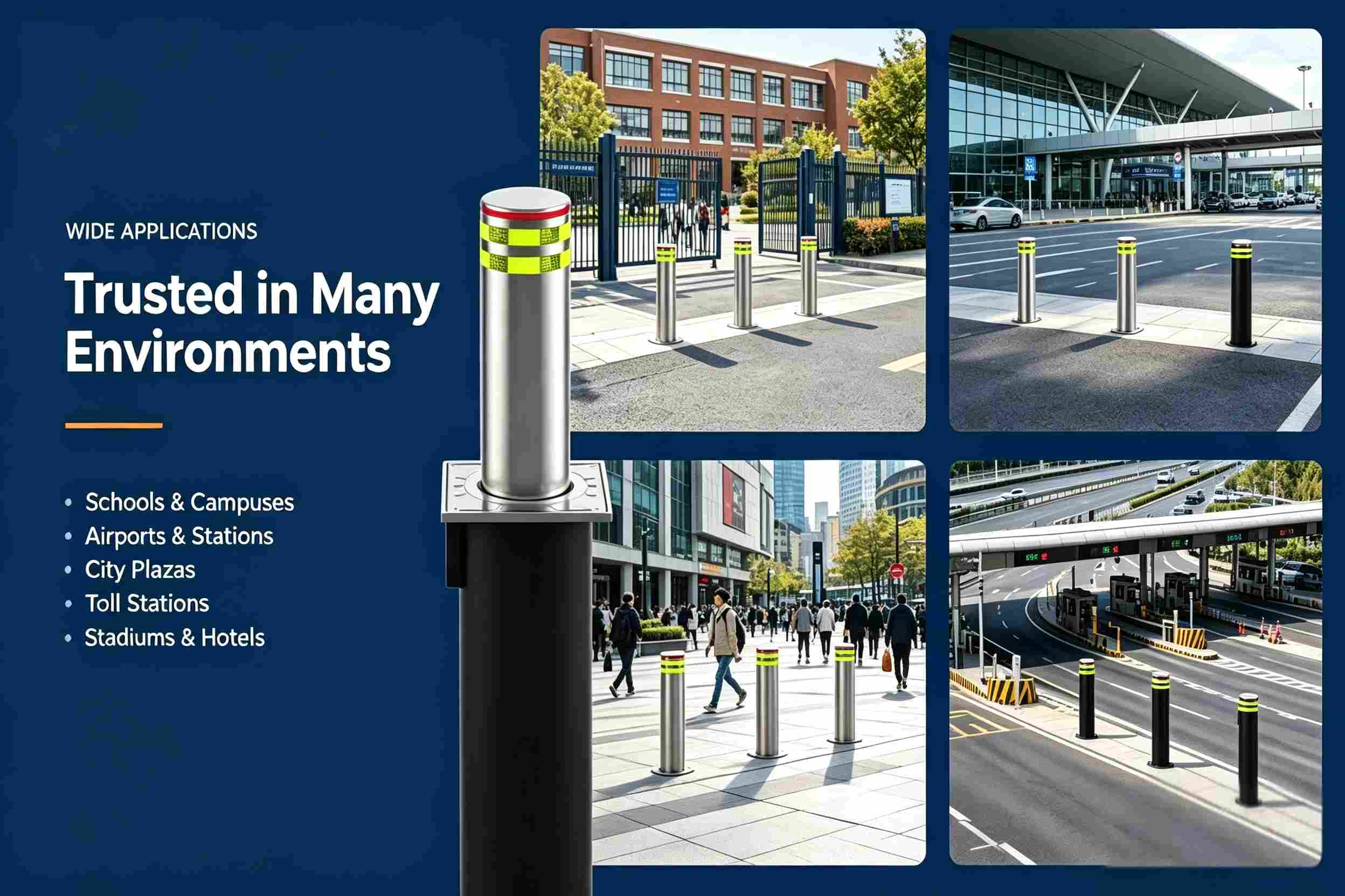 Bagaimana Bollard Hidraulik Melindungi Tapak
